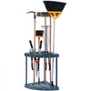 VEVOR Garden Tool Organizer, 19 Slots, Yard Tool Tower Rack for Garage Organization and Storage, Hold Long-Handled Tool/Rake/Broom/Shovel, PP Garden Tool Stand Holder Organizer for Yard, Shed, Outdoor