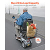 VEVOR Scooter Rear Basket, Heavy Duty Metal Wire Basket with Handle, Spacious Cargo Basket, Works with 1-inch Receiver, Compatible with Most Golden, Drive & Pride Mobility Scooter