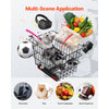 VEVOR Scooter Rear Basket, Heavy Duty Metal Wire Basket with Handle, Spacious Cargo Basket, Works with 1-inch Receiver, Compatible with Most Golden, Drive & Pride Mobility Scooter