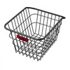 VEVOR Rear Bike Basket, Metal Wire Bicycle Basket with Reflective Tail Light & Waterproof Cover, Durable Bike Back Basket, Fits to Most Rear Bike Racks