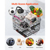 VEVOR Scooter Rear Basket, Folding Metal Wire Basket, Heavy Duty & Spacious Cargo Basket, Works with 1-inch Receiver, Compatible with Most Golden, Drive & Pride Mobility Scooter