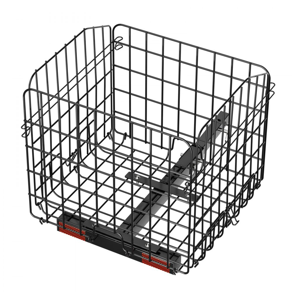 VEVOR Scooter Rear Basket, Folding Metal Wire Basket, Heavy Duty & Spacious Cargo Basket, Works with 1-inch Receiver, Compatible with Most Golden, Drive & Pride Mobility Scooter