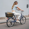 VEVOR Rear Bike Basket, Wire Mesh Bicycle Basket with Cargo Net & Waterproof Cover, Durable Metal Bike Back Basket, Fits Most Rear Bike Racks, Mounting Tools Included