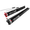 VEVOR Garage Door Torsion Springs, Pair of 0.225 x 2 x 24 in, 16000 Cycles, Electrophoresis Black Coated for Replacement, Garage Door Springs with Non-Slip Winding Bars, Gloves and Mounting Wrench