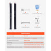VEVOR Garage Door Torsion Springs, Pair of 0.234 x 2 x 31 in, 16000 Cycles, Electrophoresis Black Coated for Replacement, Garage Door Springs with Non-Slip Winding Bars, Gloves and Mounting Wrench