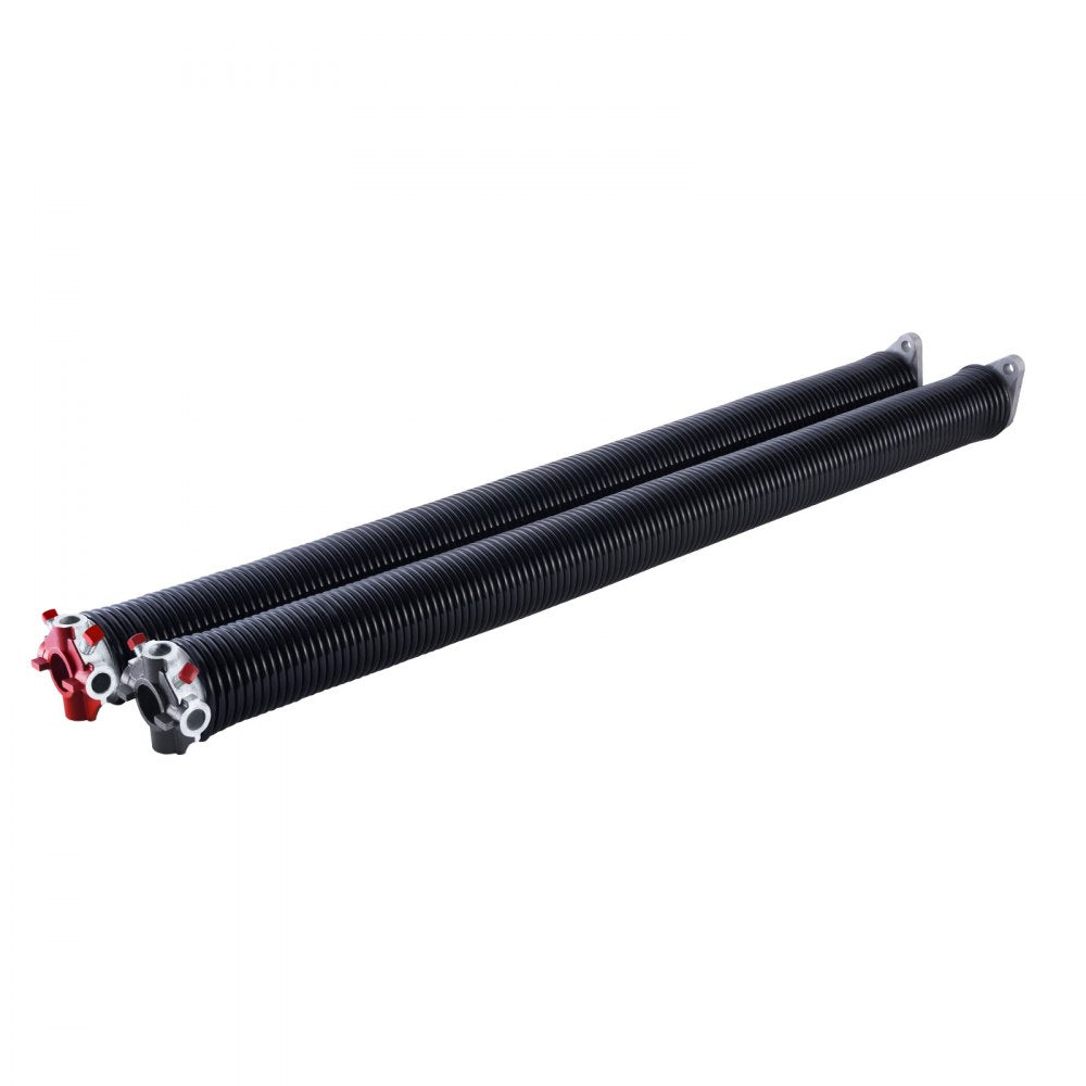 VEVOR Garage Door Torsion Springs, Pair of 0.234 x 2 x 31 in, 16000 Cycles, Electrophoresis Black Coated for Replacement, Garage Door Springs with Non-Slip Winding Bars, Gloves and Mounting Wrench