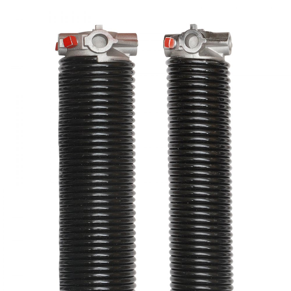 VEVOR Garage Door Torsion Springs, Pair of 0.25 x 2 x 28inch, Garage Door Springs with Non-Slip Winding Bars, 16000 Cycles, Gloves and Mounting Wrench, Electrophoresis Coated for Replacement