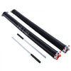 VEVOR Garage Door Torsion Springs, Pair of 0.250 x 2 x 35 in, 16000 Cycles, Electrophoresis Black Coated for Replacement, Garage Door Springs with Non-Slip Winding Bars, Gloves and Mounting Wrench