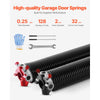 VEVOR Garage Door Torsion Springs, Pair of 0.25 x 2 x 32 in, 16000 Cycles, Electrophoresis Black Coated for Replacement, Garage Door Springs with Non-Slip Winding Bars, Gloves and Mounting Wrench