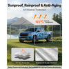 VEVOR Carport Replacement Canopy, 10 x 20 ft Potable Garage Tent Top Tarp, UV-Resistant & Waterproof Car Shelter Tarp, Heavy Duty Car Port Cover with Ball Buggees, Grey, Frame Not Included