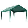 VEVOR Carport Replacement Canopy, 10 x 20 ft Potable Garage Tent Top Tarp, UV-Resistant & Waterproof Car Shelter Tarp, Heavy Duty Car Port Cover with Ball Buggees, Dark Green, Frame Not Included
