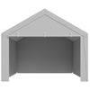 VEVOR Carport Replacement Canopy, 12 x 20 ft Potable Garage Tent Top Tarp with Sidewalls, UV-Resistant & Waterproof, Heavy Duty Car Shelter Tarp with Ball Buggees, Grey, Frame Not Included