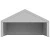 VEVOR Carport Replacement Canopy, 20 x 20 ft Potable Garage Tent Top Tarp with Sidewalls, UV-Resistant & Waterproof, Heavy Duty Car Shelter Tarp with Ball Buggees, Grey, Frame Not Included