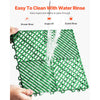VEVOR Interlocking Drainage Mat, 50 Pcs Modular Interlocking Cushion, 12” x 12” Splicing Drainage Mats, Non-Slip Green PP Drainage Floor Tile and Shower Mat, for Garage, Garden, Kitchen & Outdoor