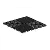 VEVOR Interlocking Drainage Mats 100 Pack 12 x 12 in Black Floor Tiles, for Garages Basements Car Wash Shops, Non-Slip Heavy-Duty PP Modular Interlocking Cushion, 0.6 in Thickened, Easy to Clean