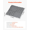 VEVOR Interlocking Drainage Mat, 12” x 12” Modular Interlocking Cushion, 24 Pcs Splicing Drainage Mats, Non-Slip Gray PP Drainage Floor Tile and Shower Mat, for Garage, Garden, Kitchen & Outdoor