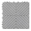 VEVOR Interlocking Drainage Mat, 12” x 12” Modular Interlocking Cushion, 24 Pcs Splicing Drainage Mats, Non-Slip Gray PP Drainage Floor Tile and Shower Mat, for Garage, Garden, Kitchen & Outdoor