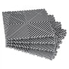 VEVOR Interlocking Drainage Mat, 12” x 12” Modular Interlocking Cushion, 50 Pcs Splicing Drainage Mats, Non-Slip Gray PP Drainage Floor Tile and Shower Mat, for Garage, Garden, Kitchen & Outdoor