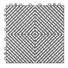 VEVOR Interlocking Drainage Mat, 12” x 12” Modular Interlocking Cushion, 50 Pcs Splicing Drainage Mats, Non-Slip Gray PP Drainage Floor Tile and Shower Mat, for Garage, Garden, Kitchen & Outdoor
