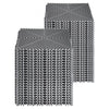 VEVOR Interlocking Drainage Mat, 12” x 12” Modular Interlocking Cushion, 50 Pcs Splicing Drainage Mats, Non-Slip Gray PP Drainage Floor Tile and Shower Mat, for Garage, Garden, Kitchen & Outdoor