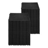 VEVOR Interlocking Drainage Mat, 12” x 12” Modular Interlocking Cushion, 55 Pcs Splicing Drainage Mats, Non-Slip Black PP Drainage Floor Tile and Shower Mat, for Garage, Garden, Kitchen & Outdoor