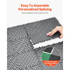 VEVOR Interlocking Drainage Mat, 12” x 12” Modular Interlocking Cushion, 40 Pcs Splicing Drainage Mats, Non-Slip Gray PP Drainage Floor Tile and Shower Mat, for Garage, Garden, Kitchen & Outdoor