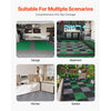 VEVOR Interlocking Drainage Mat, 12” x 12” Modular Interlocking Cushion, 40 Pcs Splicing Drainage Mats, Non-Slip Gray PP Drainage Floor Tile and Shower Mat, for Garage, Garden, Kitchen & Outdoor