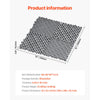 VEVOR Interlocking Drainage Mat, 12” x 12” Modular Interlocking Cushion, 40 Pcs Splicing Drainage Mats, Non-Slip Gray PP Drainage Floor Tile and Shower Mat, for Garage, Garden, Kitchen & Outdoor