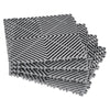 VEVOR Interlocking Drainage Mat, 12” x 12” Modular Interlocking Cushion, 40 Pcs Splicing Drainage Mats, Non-Slip Gray PP Drainage Floor Tile and Shower Mat, for Garage, Garden, Kitchen & Outdoor