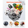 VEVOR Front Bike Basket, Electric Scooter Basket with Fixed Bracket - Max Bearing 20 lbs, Construct from Solid Steel, Kids Bike Basket/Adult Bicycle Basket/Knee Electric Scooter Accessories