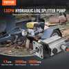 VEVOR Hydraulic Log Splitter Pump, 13GPM, 2 Stage 3000PSI Wood Log Splitter Pump, 1'' Inlet 1/2'' NPT Outlet 3600 RPM Aluminum Hydraulic Gear Pump, for Small Engine Mounting Log Splitters Snowplow