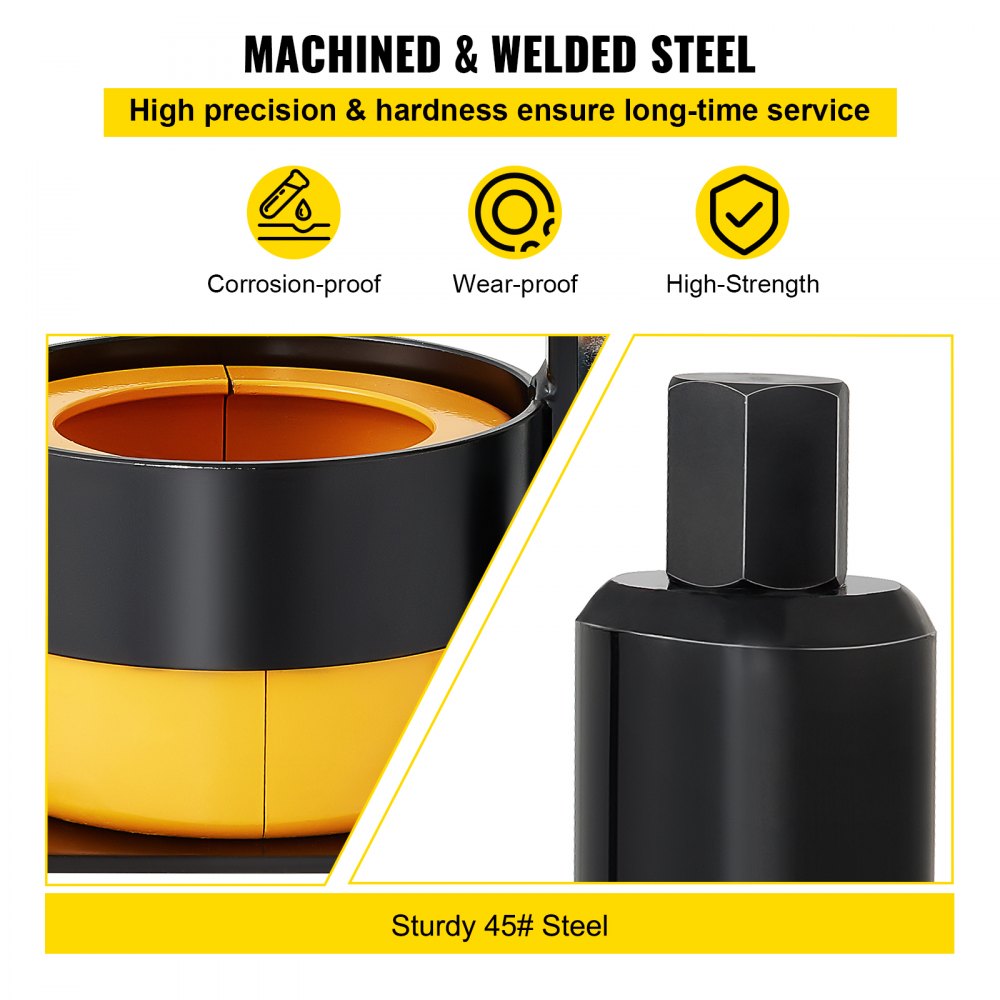 VEVOR Carrier & Pinion Bearing Puller, Compatible with Dana 30,40,50,60,70, 80, Ford 10.25\" Bearings, Pinion Puller Tool with 3 Clamshells, 45# Steel Clamshell Bearing Puller for Auto Repair