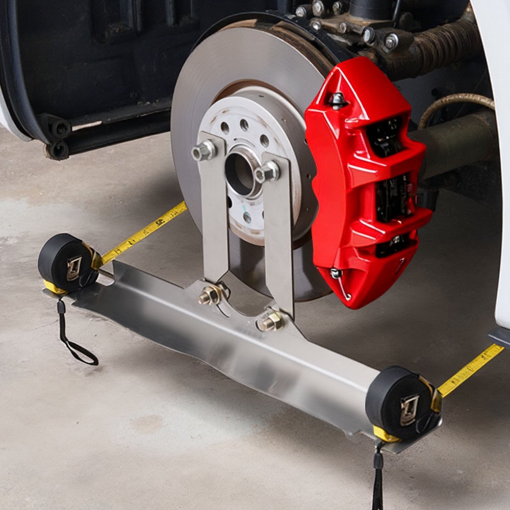 VEVOR Wheel Alignment Tool, 2 PCS Stainless Steel Heavy Duty Toe Alignment Plates with 2 Measuring Tapes, Accurate Automotive Wheel Tools for Home Use, Compatible with Cars, Trucks, SUVs, and Vehicle
