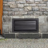 VEVOR Crawl Space Flood Vent, 12\" Height x 20\" Width Foundation Flood Vent, to Reduce Foundation Damage and Flood Risk, Black, Wall Mounted Flood Vent,for Crawl Spaces,Garages & Full Height Enclosur