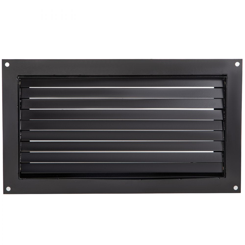 VEVOR Crawl Space Flood Vent, 12\" Height x 20\" Width Foundation Flood Vent, to Reduce Foundation Damage and Flood Risk, Black, Wall Mounted Flood Vent,for Crawl Spaces,Garages & Full Height Enclosur