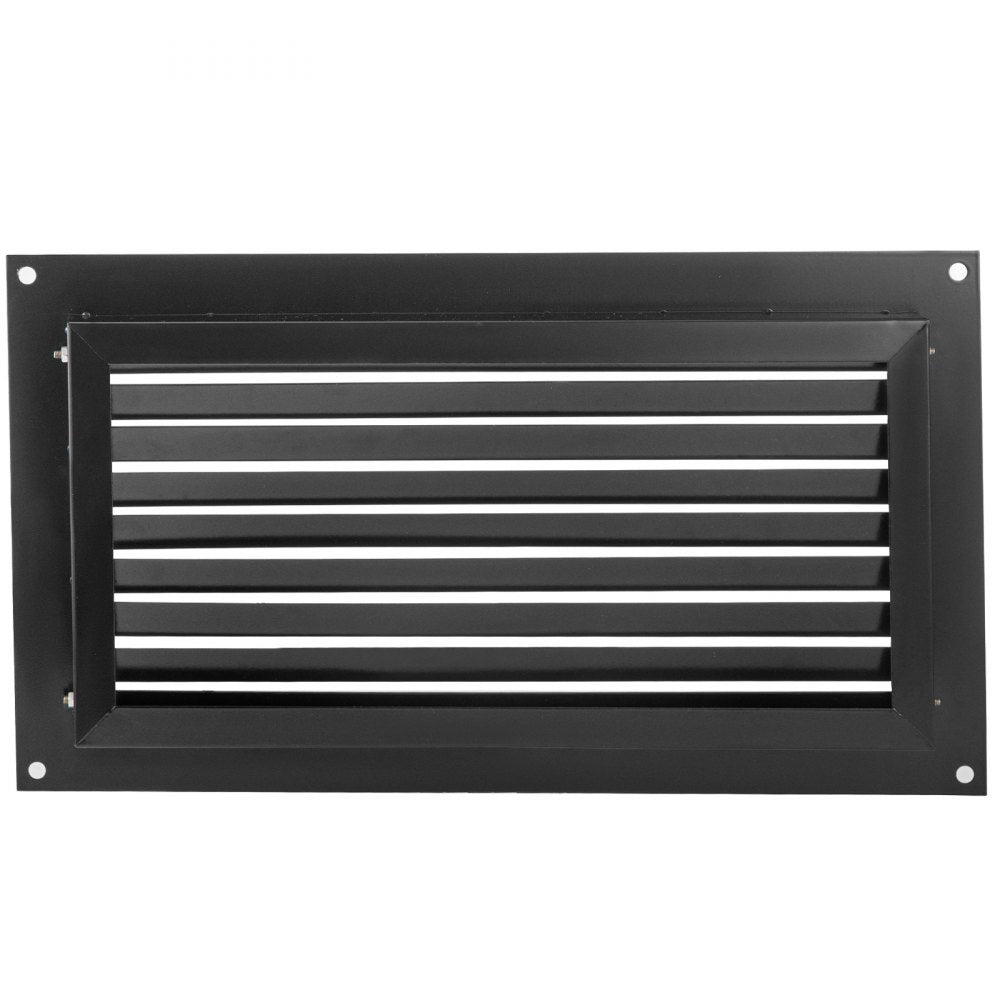 VEVOR Crawl Space Flood Vent, 12\" Height x 20\" Width Foundation Flood Vent, to Reduce Foundation Damage and Flood Risk, Black, Wall Mounted Flood Vent,for Crawl Spaces,Garages & Full Height Enclosur