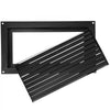 VEVOR Foundation Flood Vent, 8\" Height x 16\" Width Flood Vent, to Reduce Foundation Damage and Flood Risk, Black, Wall Mounted Flood Vent, for Garages & Full Height Enclosures