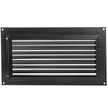 VEVOR Foundation Flood Vent, 8\" Height x 16\" Width Flood Vent, to Reduce Foundation Damage and Flood Risk, Black, Wall Mounted Flood Vent, for Garages & Full Height Enclosures
