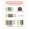 VEVOR Wheel Chock Tie-Down Kit, Axle Type Trailer Tie Down Strap, Car Tie Down Kit with Break Strength 10009 lbs, Working Load 3333 lbs, Trailer Ratchet Strap for ATV, UTV, & Heavy-Duty Pickup Trucks