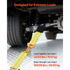 VEVOR Wheel Chock Tie-Down Kit, Axle Type Trailer Tie Down Strap, Car Tie Down Kit with Break Strength 10009 lbs, Working Load 3333 lbs, Trailer Ratchet Strap for ATV, UTV, & Heavy-Duty Pickup Trucks