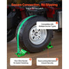VEVOR Wheel Chock Tie-Down Kit, Chock-Style Trailer Tie Down Strap, Car Tie Down Kit with Buckle, Break Strength 4380 lbs & Working Load 1460 lbs Motorcycle Tie-Down System E-Hooks for ATVs, UTVs