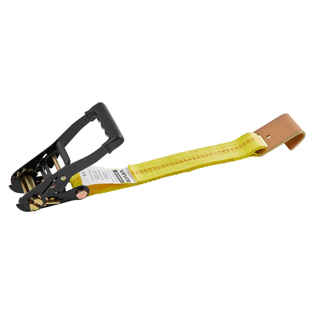 VEVOR Wheel Chock Tie-Down Kit, Tire-Style Motorcycle Tie-Down System, Car Tie Down Kit with Flat Hook, Break Strength 10009 lbs & Working Load 3333 lbs Trailer Tie Down Strap for ATVs, SUVs, Trailers