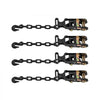 VEVOR Wheel Chock Tie-Down Kit, Tire-Style Tow Dolly Strap, Car Tie Down Kit with Heavy-Duty Hook, Break Strength 10009 lbs & Working Load 3333 lbs Motorcycle Tie-Down System with O-Ring for ATV, SUV