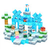 VEVOR Magnetic Blocks, 150 PCS Glacier Castle Set, Magnetic Building Cubes for Kids, STEM Montessori Sensory Toys for Christmas Birthday Gift, Construction Stacking Toy for 3+ Years Old Boys & Girls