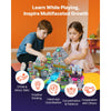 VEVOR Magnetic Blocks, 100 PCS Cemetery Zombies Set, Magnetic Building Cubes for Kids, STEM Montessori Sensory Toys for Christmas Birthday Gift, Construction Stacking Toy for 3+ Years Old Boys & Girls