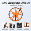 VEVOR Measuring Wheel in Feet, 12.5 in Wheel Diameter, 39.37-15.75 in Telescoping Measure Wheel, Measurement 0-99999Ft with Back Bag, Suitable for Lawn/Hard/Soft/Wood Road Measuring