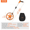 VEVOR Measuring Wheel in Feet, 12.5 in Wheel Diameter, 39.37-15.75 in Telescoping Measure Wheel, Measurement 0-99999Ft with Back Bag, Suitable for Lawn/Hard/Soft/Wood Road Measuring