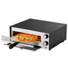 VEVOR Electric Pizza Oven, 12-inch Countertops Pizza Ovens, 572°F Max Temp, 1450W Indoor Pizzas Maker w/Timing & Temp Control, Pizza Cooker w/Dual Heat Tube, Crumb Tray, for Diner and Home Kitchen