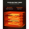 VEVOR Electric Pizza Oven for Countertops, 12-inch, 1700W, with Temp Control & 0-60 Min Timer, Even Baking Technology & Easy Clean Crumb Tray, Ideal for Both Commercial & Home Kitchens