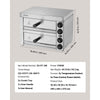 VEVOR Electric Pizza Oven for Countertops, 12-inch, 1700W, with Temp Control & 0-60 Min Timer, Even Baking Technology & Easy Clean Crumb Tray, Ideal for Both Commercial & Home Kitchens